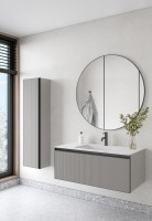 Тумба под раковину без столешницы Armadi Art Quatro 1 100 luna fuga, профиль anthracite