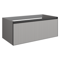 Тумба под раковину без столешницы Armadi Art Quatro 1 100 luna fuga, профиль anthracite