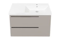 Тумба под раковину La Fenice ELBA Twin Cappuccino бежевая матовая 90 см
