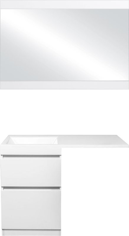 Зеркало Style Line Даллас Люкс 115 белое