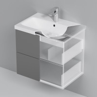 Мебель для ванной комнаты AM.PM Gem 60 графит матовый, подвесная