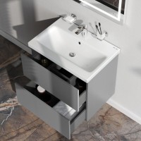 Мебель для ванной комнаты AM.PM Gem 60 графит матовый, подвесная