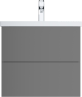 Мебель для ванной комнаты AM.PM Gem 60 графит матовый, подвесная