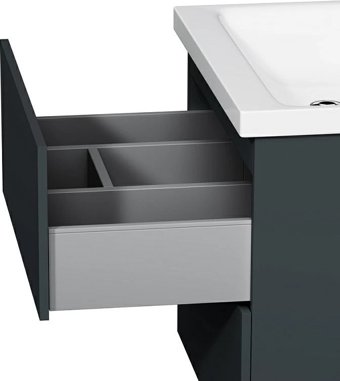 Мебель для ванной комнаты AM.PM Gem 60 графит матовый, подвесная