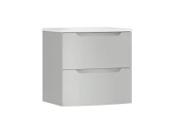 Тумба с раковиной Belux Ганновер 60 подвесная, silver, 2 ящика