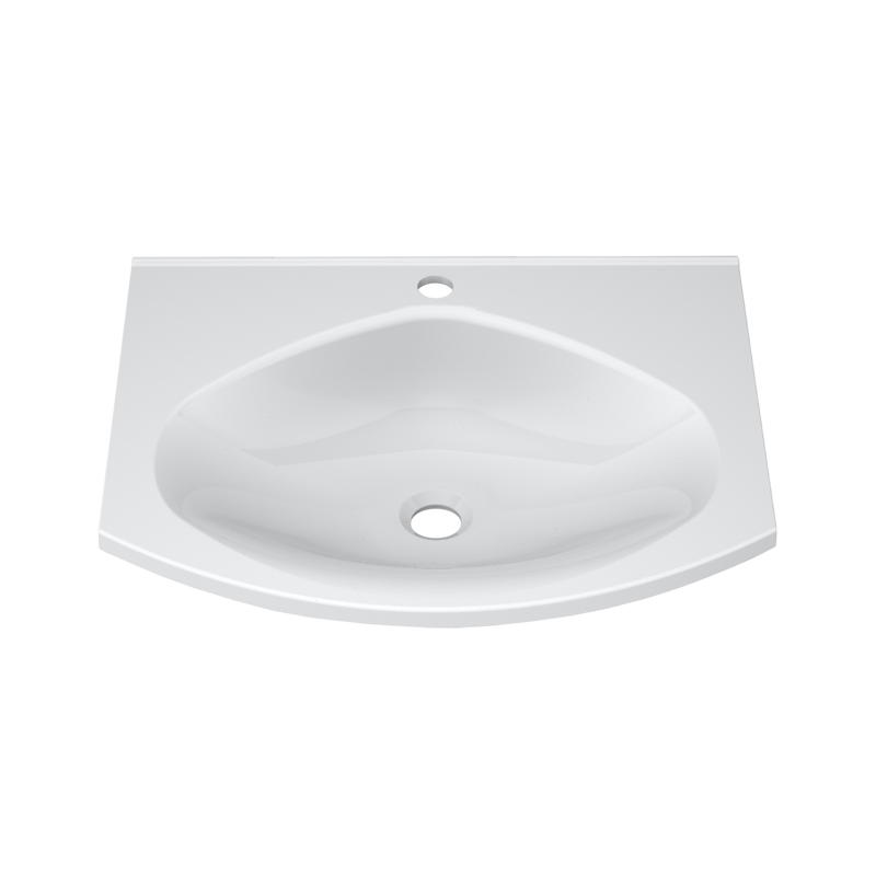 Тумба с раковиной Belux Ганновер 60 подвесная, silver, 2 ящика