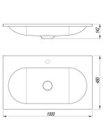 Тумба с раковиной Vincea Welle 100 m.beige soft-touch, раковина VCB-4H100A антрацит