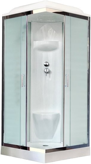 Душевая кабина Royal Bath HP RB90HP6-WC-CH с низким поддоном, с сиденьем