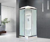 Душевая кабина Royal Bath HP RB90HP6-WC-CH с низким поддоном, с сиденьем