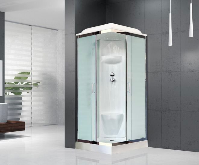 Душевая кабина Royal Bath HP RB90HP6-WC-CH с низким поддоном, с сиденьем