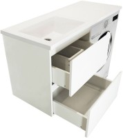 Мебель для ванной комнаты Эстет Dallas Luxe 140 L подвесная, 2 ящика, зеркало DIWO Элиста