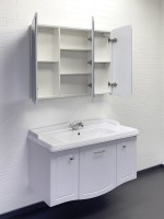 Мебель для ванной комнаты Comforty Палини 100 подвесная, белый глянец