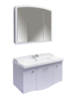 Мебель для ванной комнаты Comforty Палини 100 подвесная, белый глянец