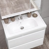 Тумба с раковиной Opadiris Фреш 70 белая