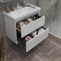 Тумба с раковиной Opadiris Фреш 70 белая