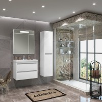 Тумба с раковиной Opadiris Фреш 70 белая