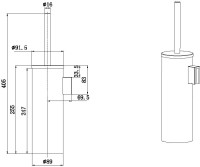 Ершик для унитаза Allen Brau Priority 6.31A09-GB брашированное золото Ершик для унитаза Allen Brau Priority 6.31A09-GB брашированное золото