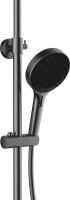Душевая стойка Vincea Inspire VSFS-3I12TGM с термостатом, вороненая сталь