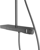 Душевая стойка Vincea Inspire VSFS-3I12TGM с термостатом, вороненая сталь