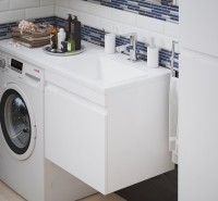 Тумба с раковиной Corozo Альтаир 120, подвесная, под стиральную машину R