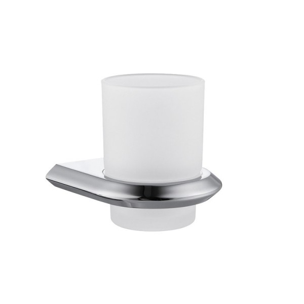 Стакан для ванной Abber Nord AA1556 настенный, хром, стеклянный