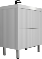 Мебель для ванной комнаты Style Line Стокгольм 70 подвесная, белый рифленый софт