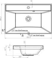 Мебель для ванной комнаты Style Line Стокгольм 70 подвесная, белый рифленый софт