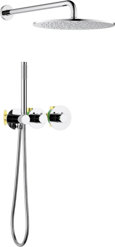 Душевой комплект Timo Saona SX-2359/00SM С ВНУТРЕННЕЙ ЧАСТЬЮ, с термостатом, хром