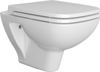 Комплект Унитаз подвесной VitrA Berg 5507B003-6280 с микролифтом + Инсталляция TECE Now 9400412 4 в 1 с кнопкой смыва