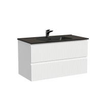 Тумба с раковиной Sancos Snob R 90 bianco, раковина CN7002MB