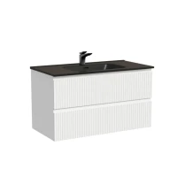 Тумба с раковиной Sancos Snob R 90 bianco, раковина CN7002MB