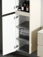 Шкаф пенал для ванной Sancos Snob R 35 см, универсальный, beige soft