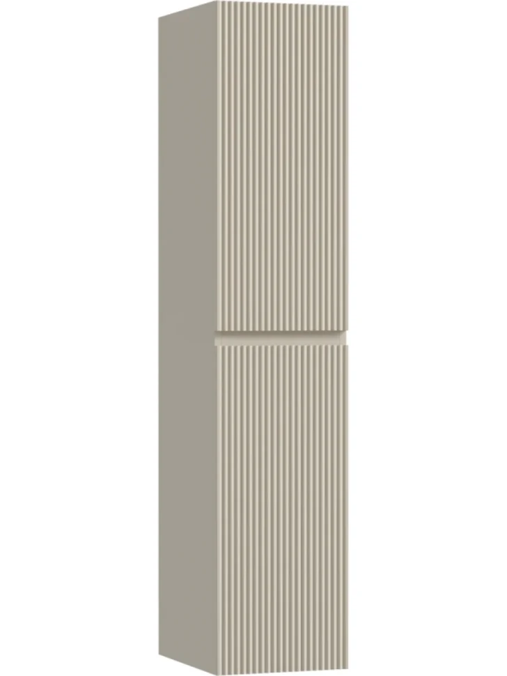 Шкаф пенал для ванной Sancos Snob R 35 см, универсальный, beige soft
