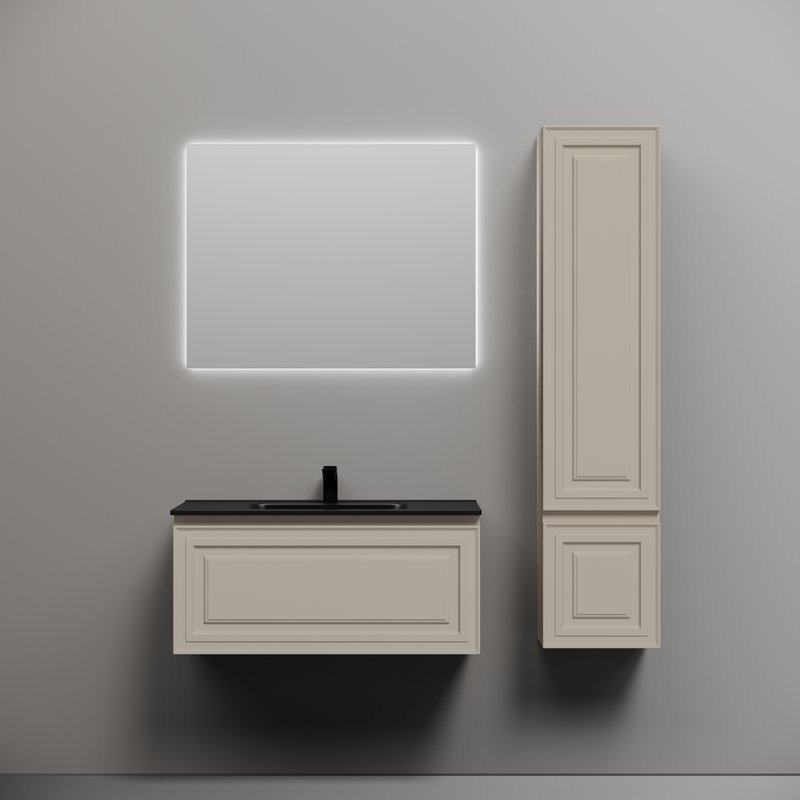 Мебель для ванной комнаты Sancos Very 90 beige soft, раковина CN7002MB