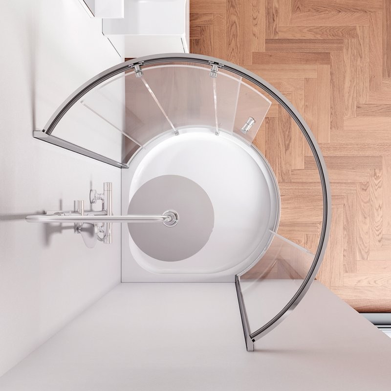 Душевой уголок AM.PM Like W83G-333-095CT 95х95, прозрачное стекло