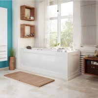 Акриловая ванна Marka One Aelita 180x80 см, пристенная, белая, с каркасом