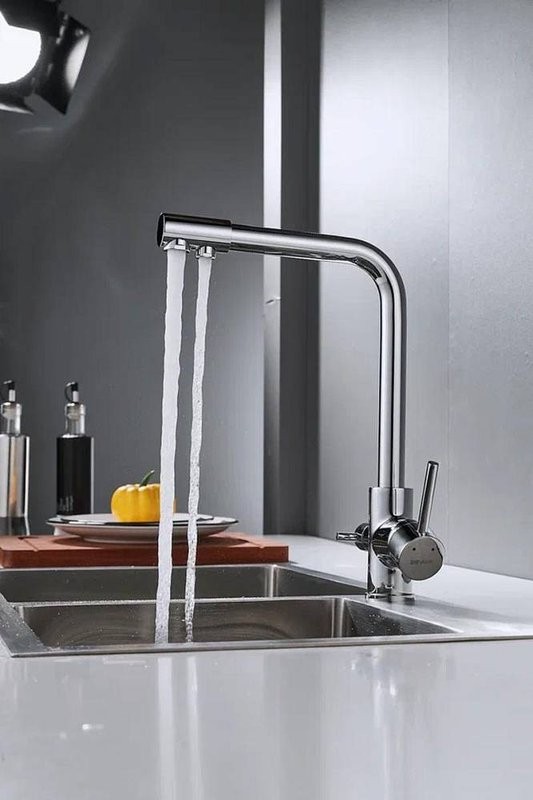 Смеситель для кухни Shevanik S328 хром
