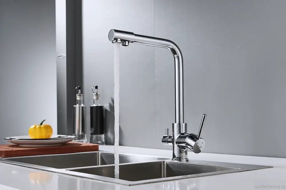 Смеситель для кухни Shevanik S328 хром
