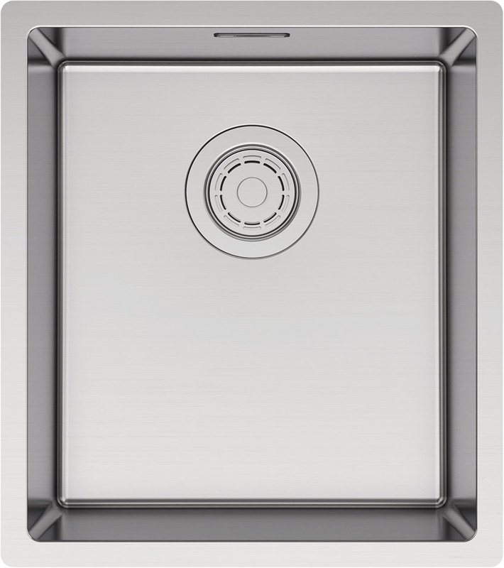 Комплект Мойка Paulmark Yuni YU39-BS сталь + Измельчитель Intenso