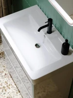 Тумба с раковиной Alavann Lana 80 напольная, 2 ящика, белая