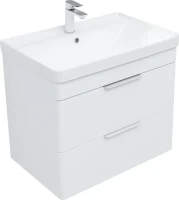 Тумба с раковиной Aquanet Ирис new 70 подвесная, 2 ящика