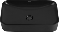 Накладная раковина Abber Rechteck AC2204MB матовая черная