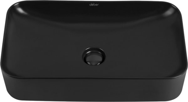 Накладная раковина Abber Rechteck AC2204MB матовая черная