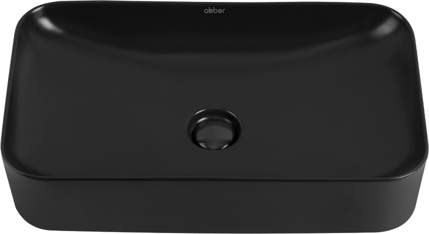 Накладная раковина Abber Rechteck AC2204MB матовая черная