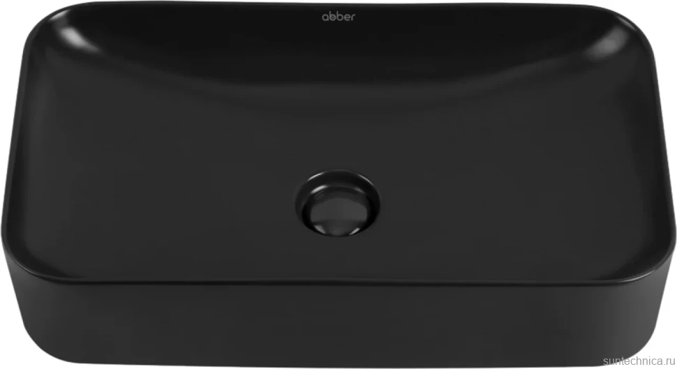 Накладная раковина Abber Rechteck AC2204MB матовая черная