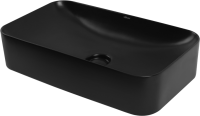 Накладная раковина Abber Rechteck AC2204MB матовая черная
