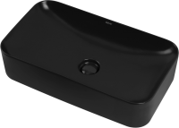 Накладная раковина Abber Rechteck AC2204MB матовая черная