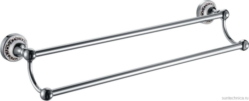 Держатель для полотенец Fixsen Bogema FX-78502 хром, белый