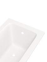 Акриловая ванна Teymi Helmi 170x70 см, пристенная, белая, с каркасом