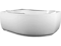 Акриловая ванна Aquanet Capri 00205345 L 170x110 см, угловая, левая, пристенная, белая, асимметричная, с каркасом, с сиденьем